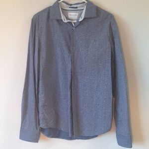 Denim and Flower button down